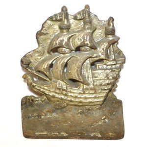 Cast Metal Ship Door Stop Nautical Decor Doors Room Decor Ships